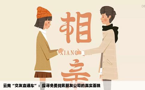 云南“交友直通车”：探寻免费找男朋友公司的真实面貌