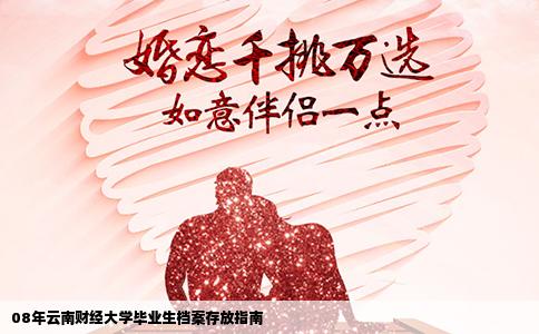 08年云南财经大学毕业生档案存放指南