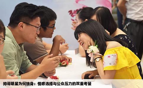 帅哥明星为何独身：情感选择与公众压力的双重考量