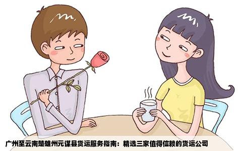 广州至云南楚雄州元谋县货运服务指南：精选三家值得信赖的货运公司
