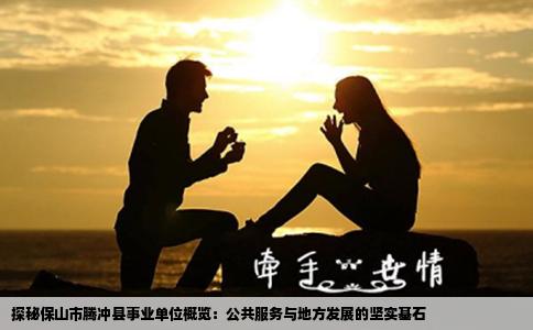 探秘保山市腾冲县事业单位概览：公共服务与地方发展的坚实基石