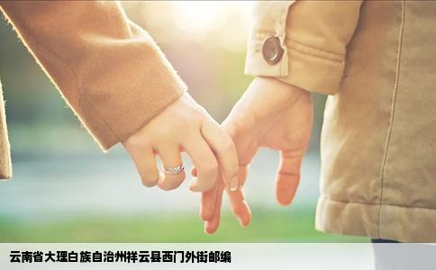 云南省大理白族自治州祥云县西门外街邮编